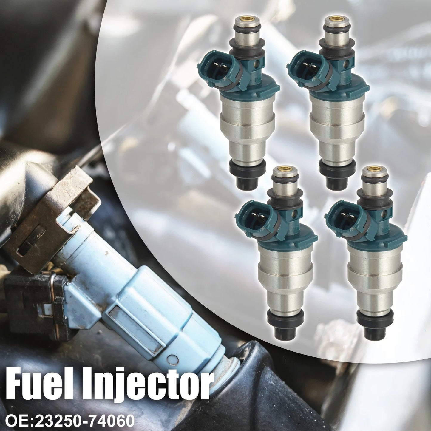 Set of 4 Fuel Injector Nozzles for Toyota Camry 2.0L 3S-FE (1987–1992)