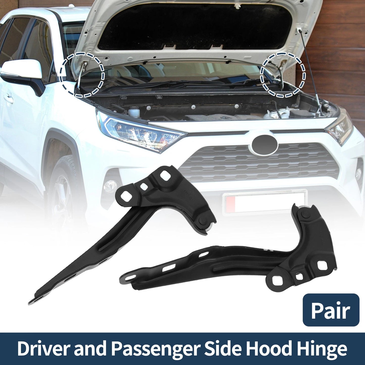 Hood Hinges for Chevrolet Equinox (2018–2023) No. 84054683, 1 Pair