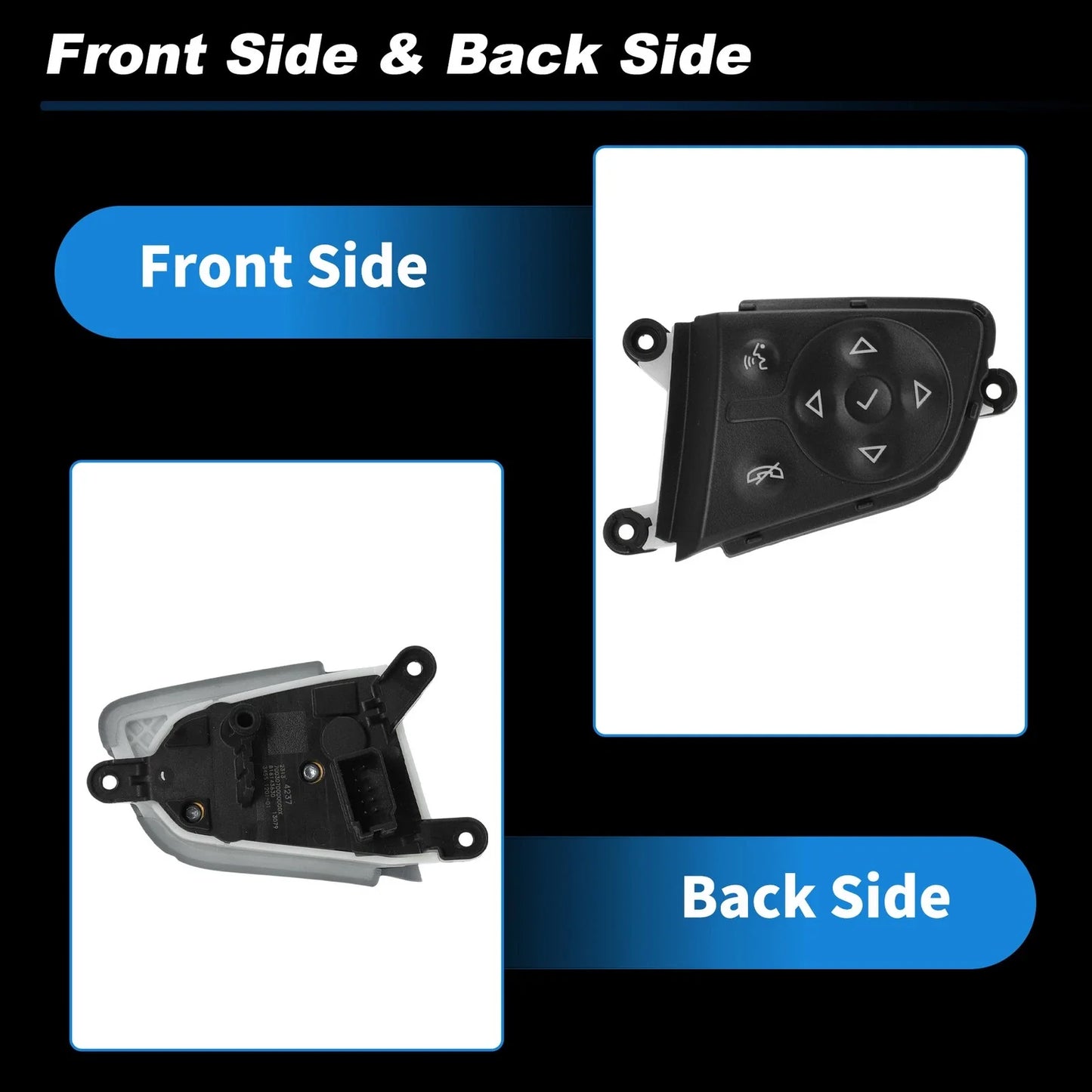 Right Steering Wheel Audio Phone Control Switch for Silverado Sierra (2014-2019)