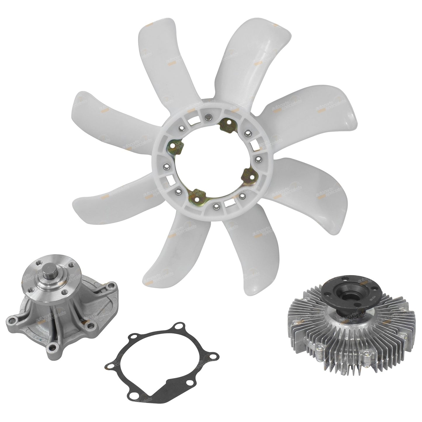 Water Pump Fan Clutch & Blade for Land Cruiser FZJ75 FZJ78 FZJ79 (1992–2007)