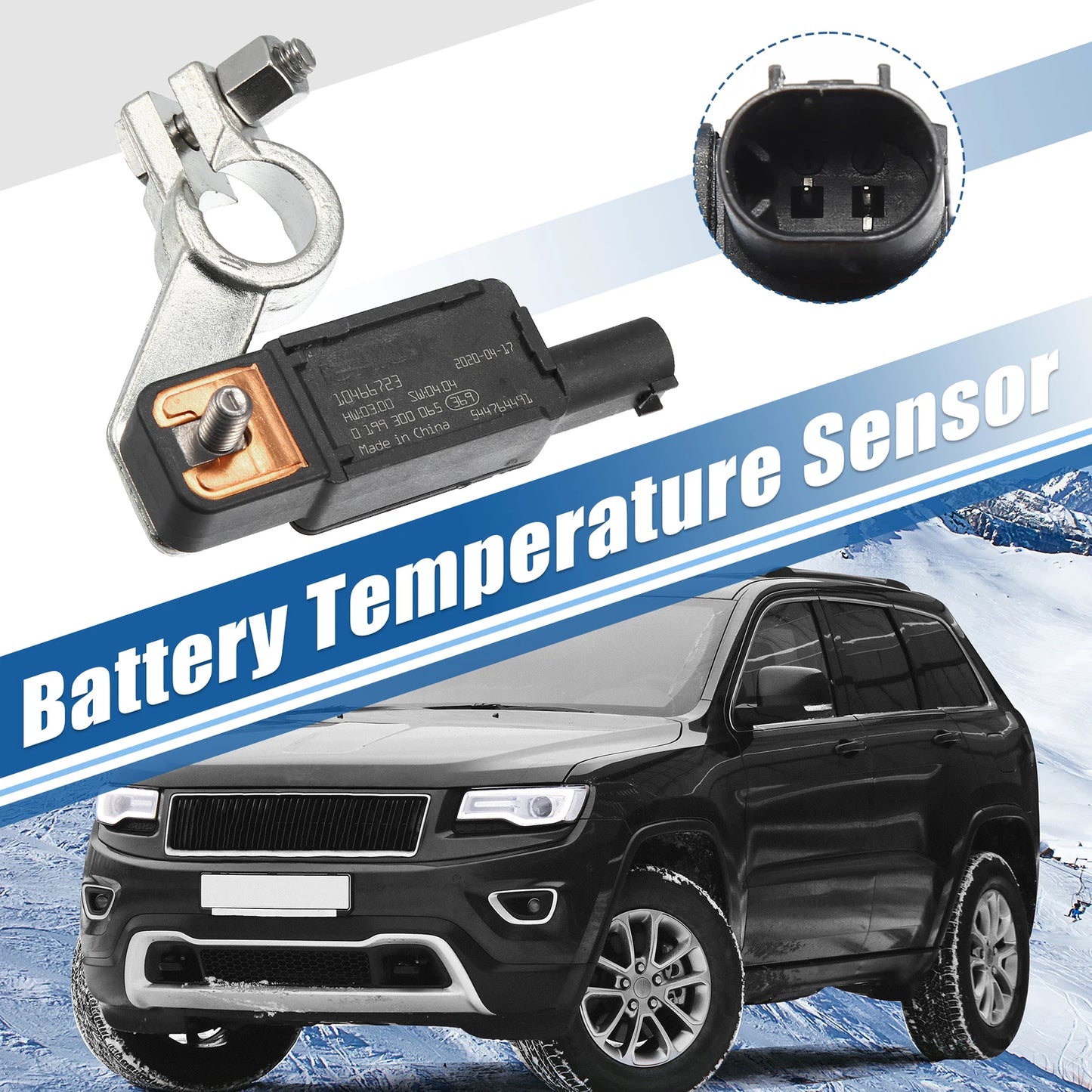 Battery Voltage Temperature Sensor 68318616AC for Chrysler Pacifica, Jeep