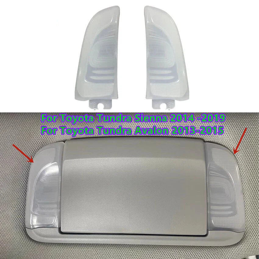 Front Sun Visor Vanity Mirror Lamp Light Cap for Toyota Tundra Sienna Avalon
