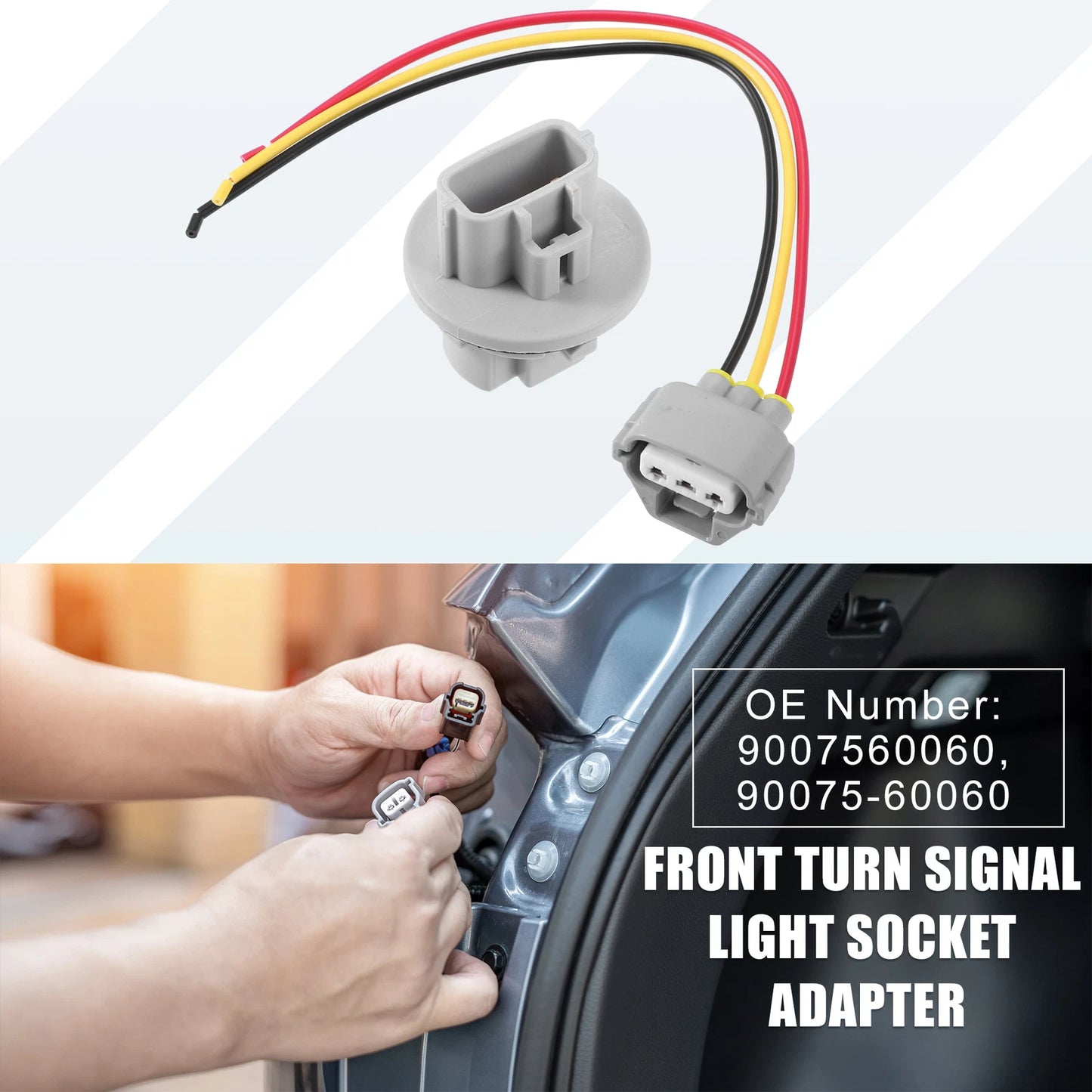 Front Turn Signal Light Socket Adapter 9007560060 for Toyota Tundra (2007–2021)