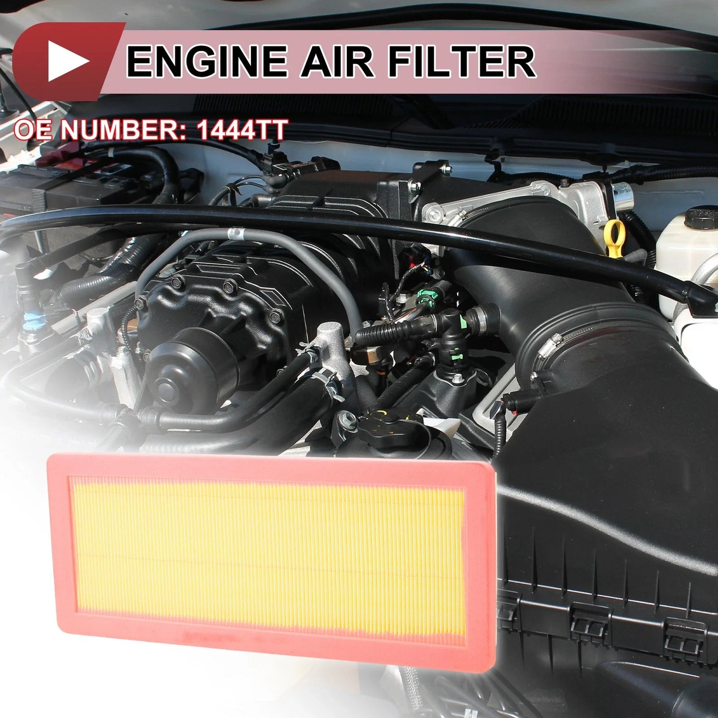 Car Engine Air Filter for Chevrolet C5 3 (2009-2019) - 1 x Quality Filter