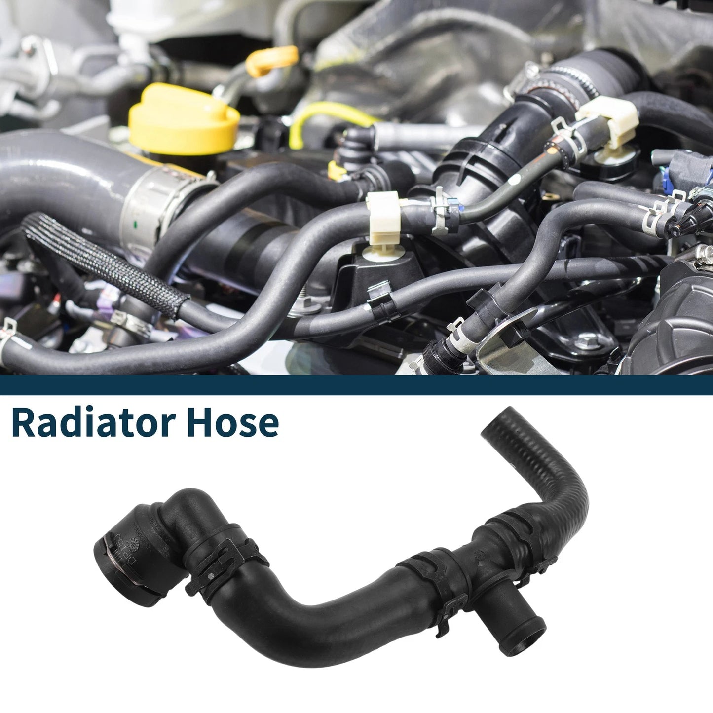 Radiator Hose for Porsche Macan (2018) No. 95B121049E Rubber