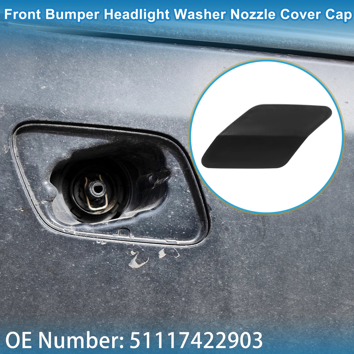 Front Left Washer Nozzle Cover Cap No. 51117422903 for BMW X6 (2015–2019)