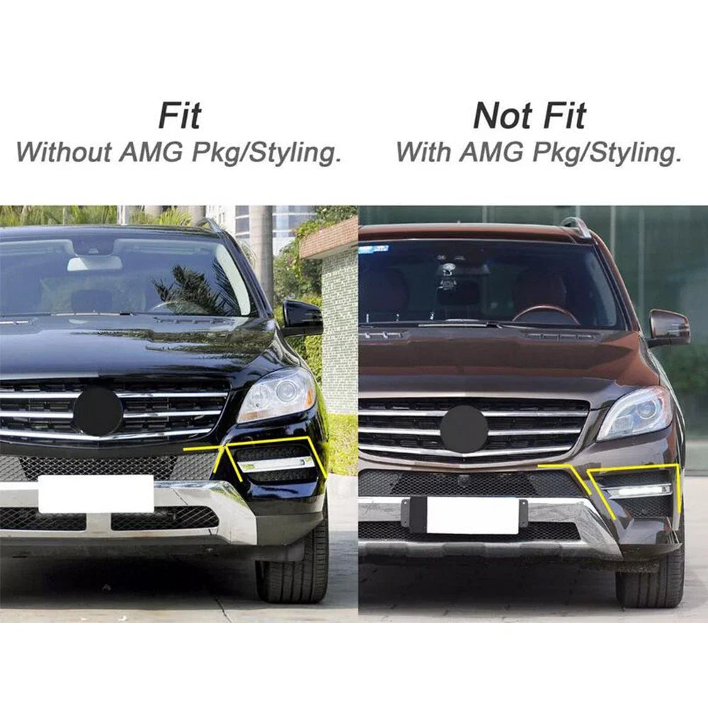 Left Side Fog Light Trim Cover x1 for Mercedes W166 (2012-2015)