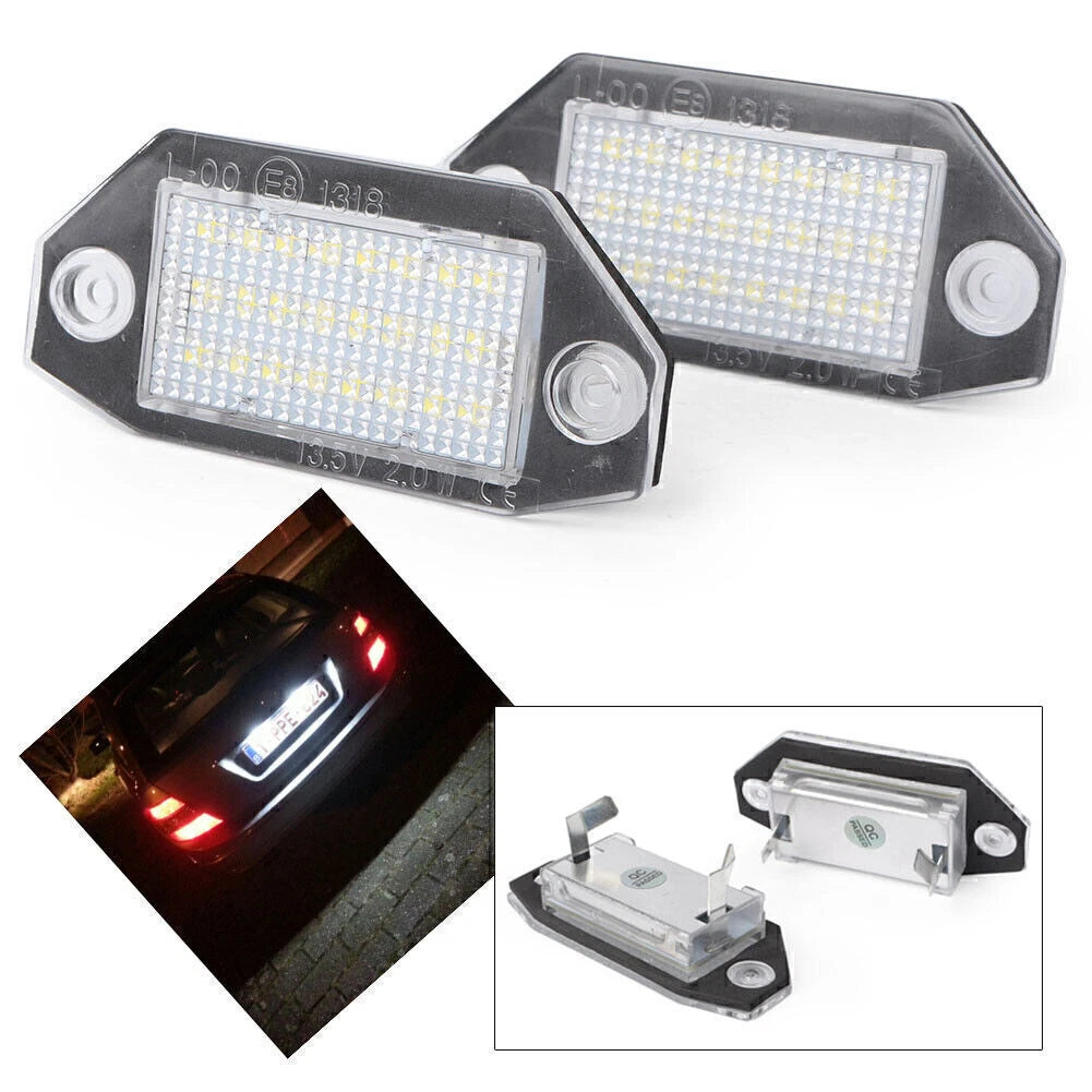2X LED License Plate Light for Ford Mondeo MK3 (2000–2007)