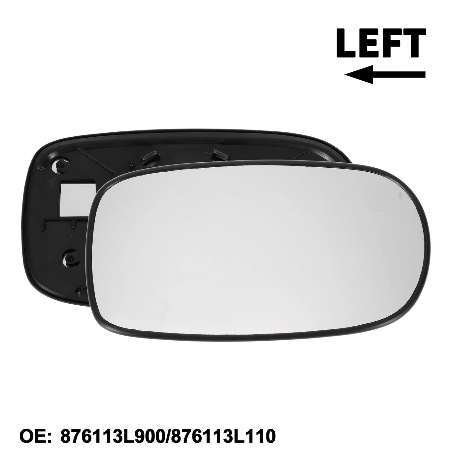 Left Mirror Glass for Hyundai Azera (2006–2008) No. 876113L900/876113L110