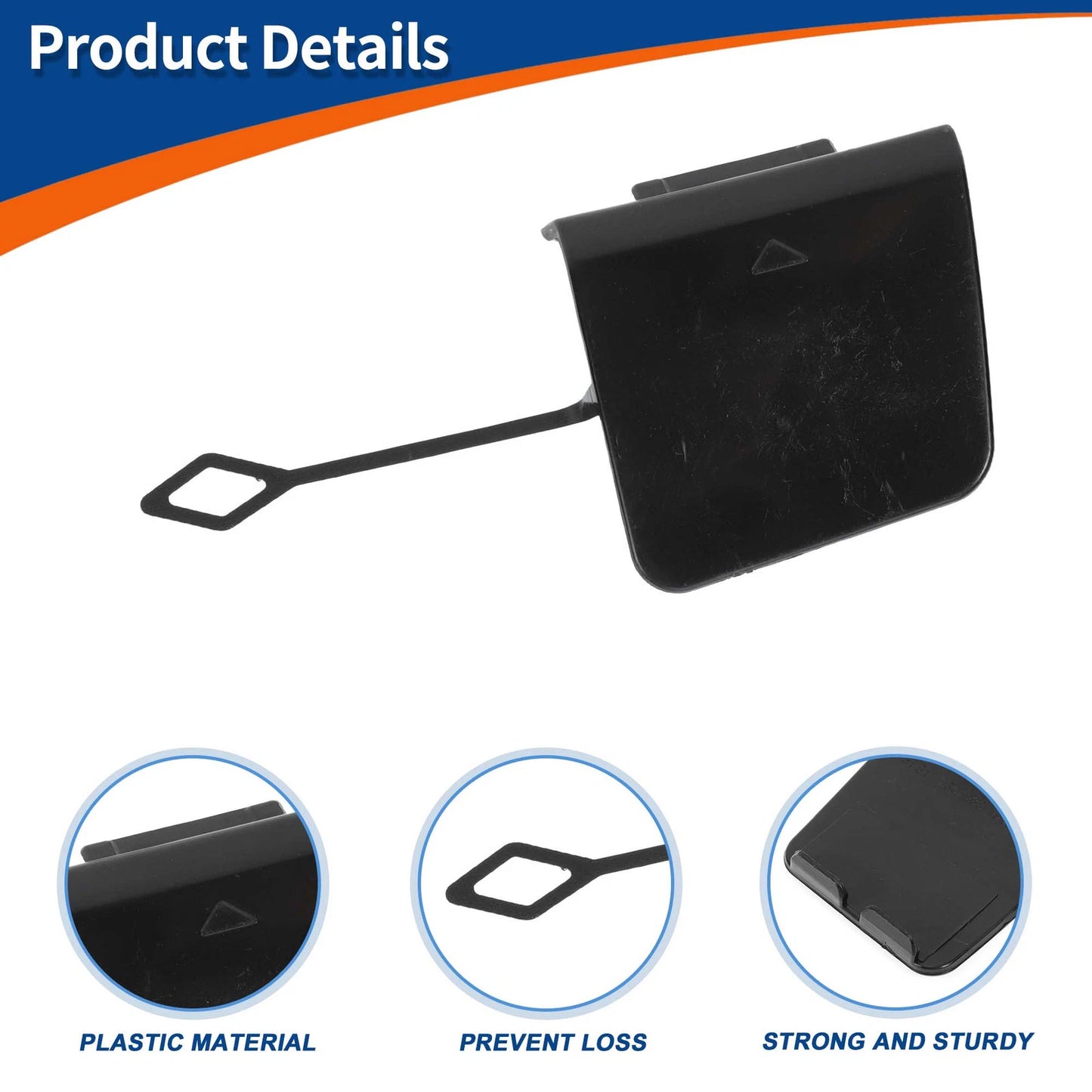 Rear Tow Hook Cover for BMW 2 Series F45 (2014–2021) No. 51317393792 Unpainted