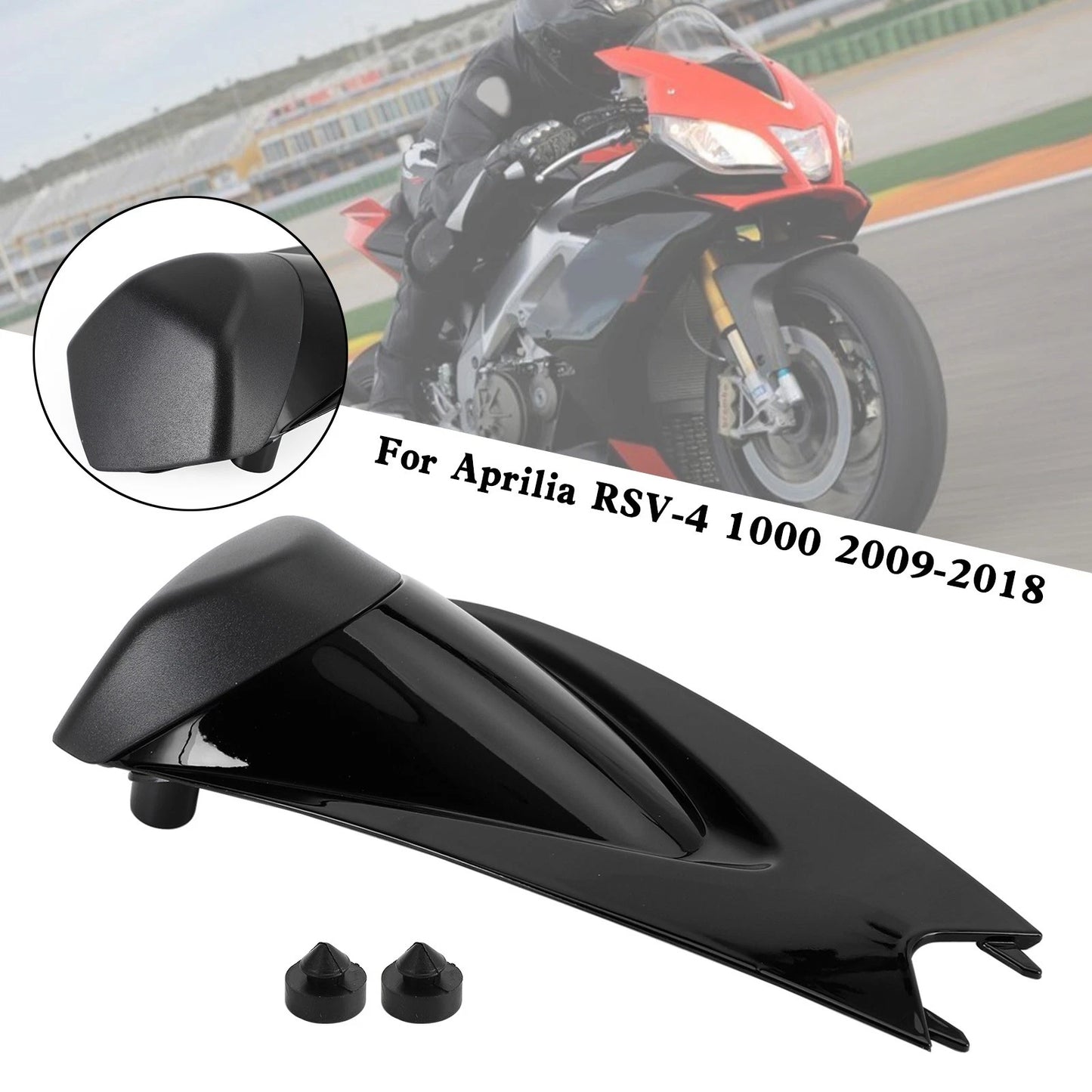 Rear Seat Cover Fairing Cowl for Aprilia RS4 RSV4 1000 (2009–2022) BLK