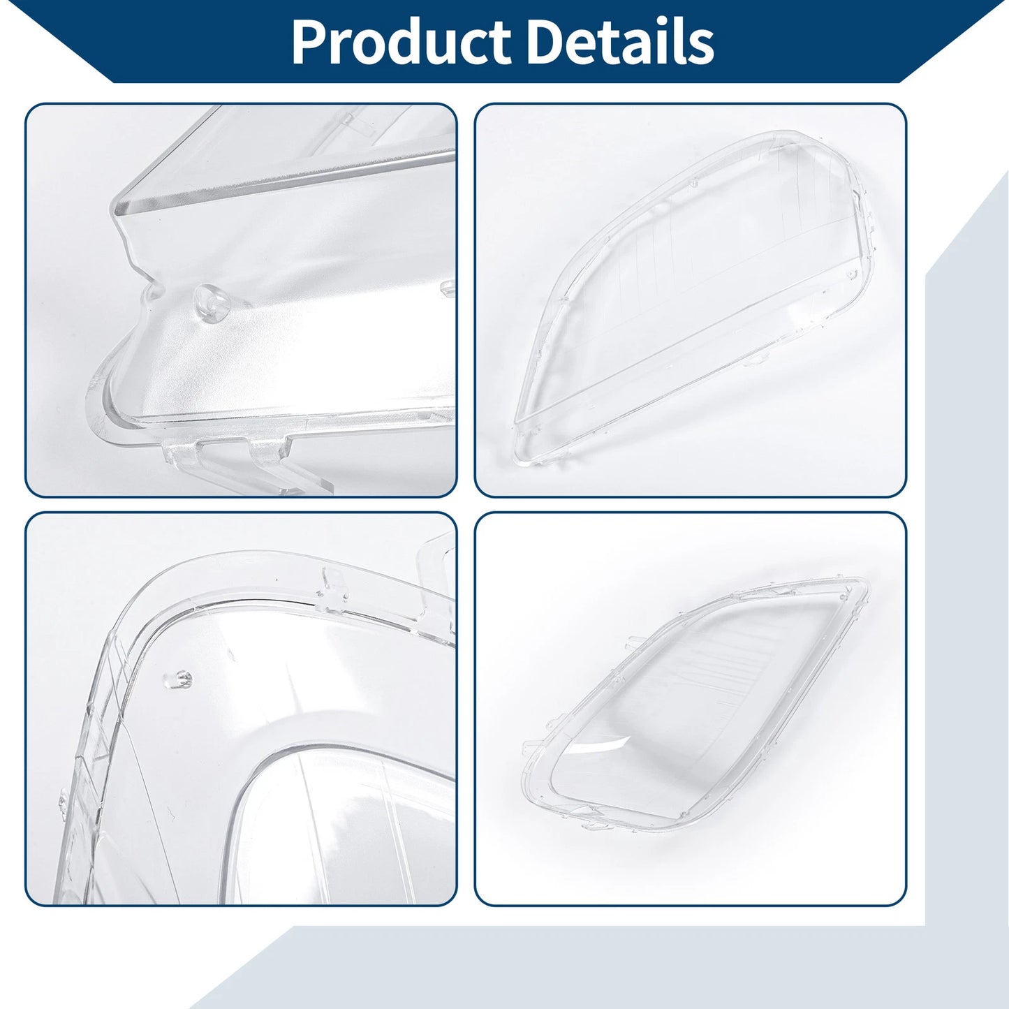 1 Pc Front Left Headlight Lens Cover for Mercedes-Benz ML350 (2006–2011) No. 1648205161