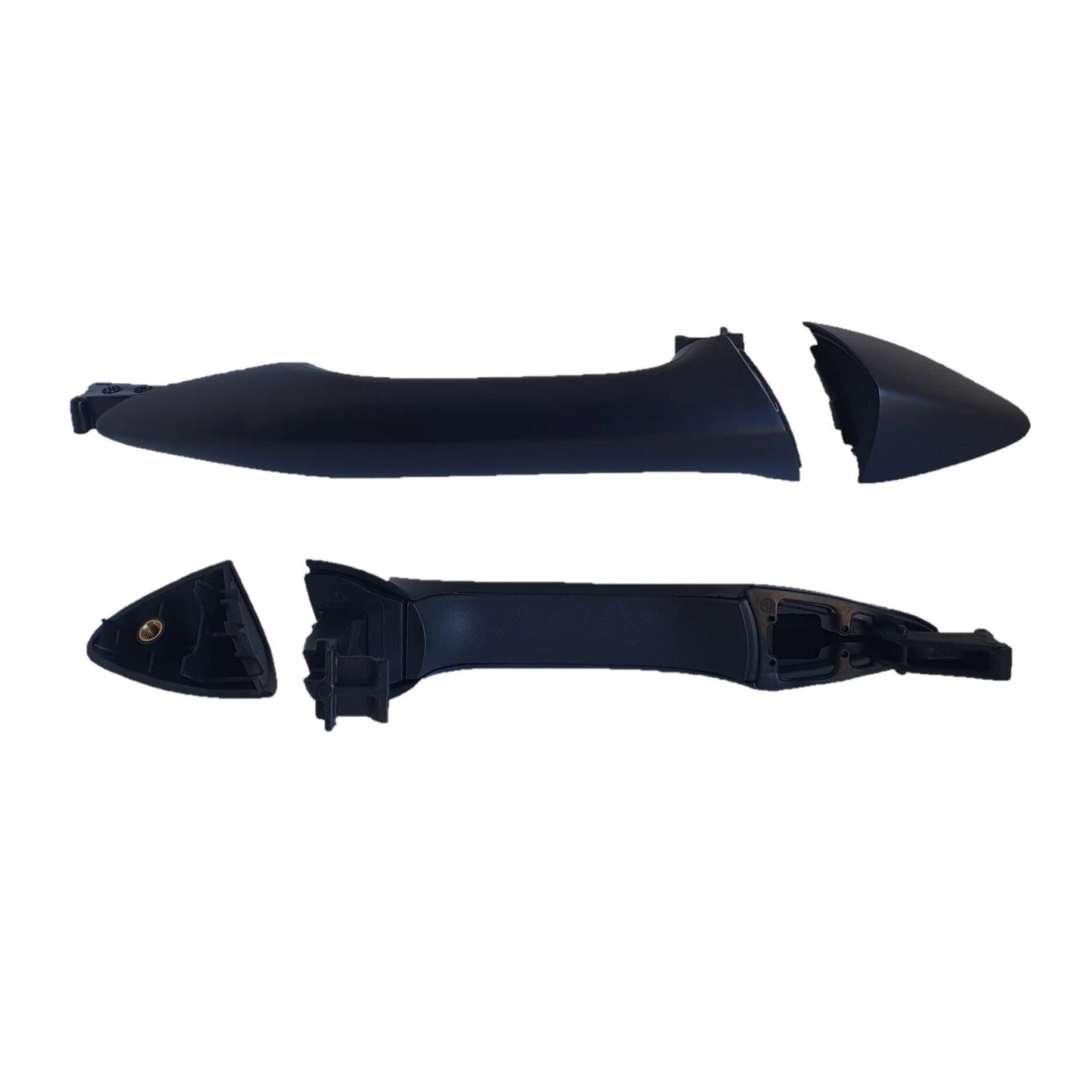 Set of 2 Rear Door Handle Outer Black for Hyundai i30 (2012–2017)