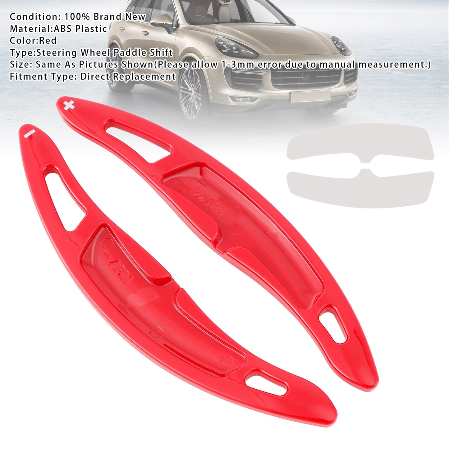 Gear Shift Pallets for Porsche Cayenne Macan (2015–2023) Red