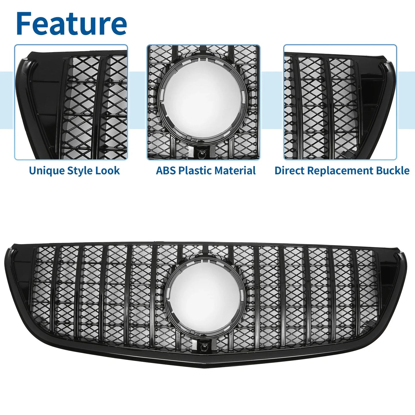 Front Upper Bumper Grille for Mercedes-Benz VITO-Class W477 (2014-2023)
