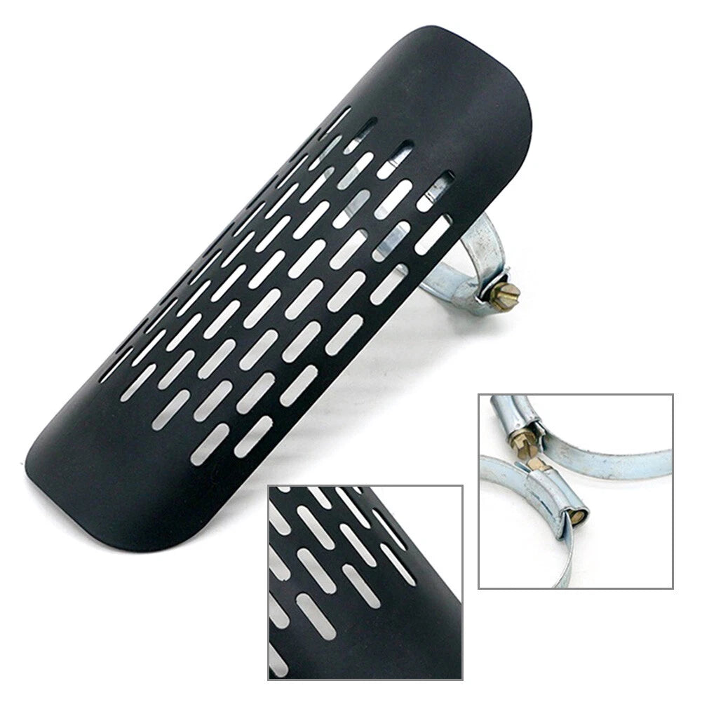 Universal Chrome Exhaust Muffler Pipe Heat Shield Cover for Motorcycle