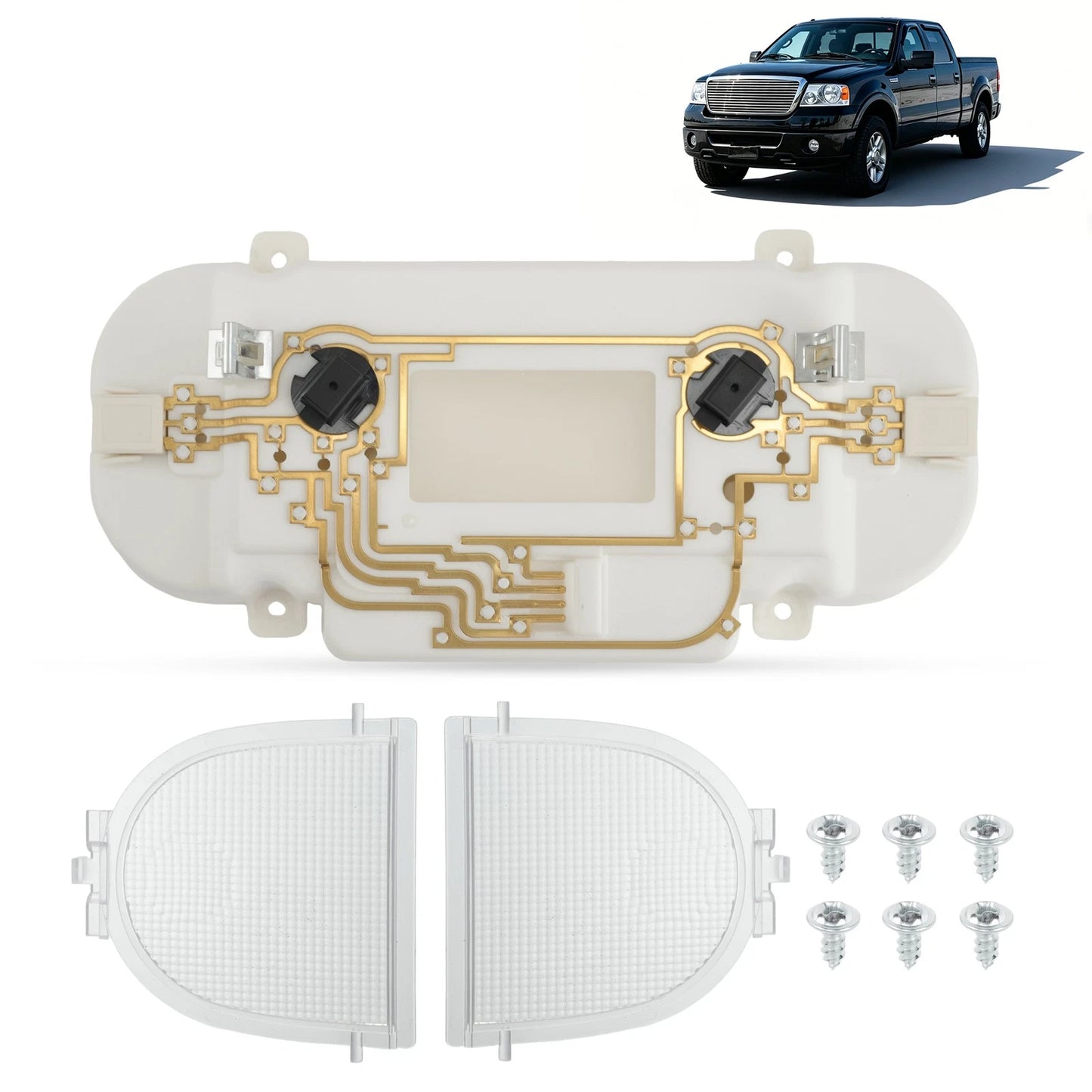 Overhead Console Dome Map Light Circuit Board for Ford F150 F250 F350 (2004–2010)