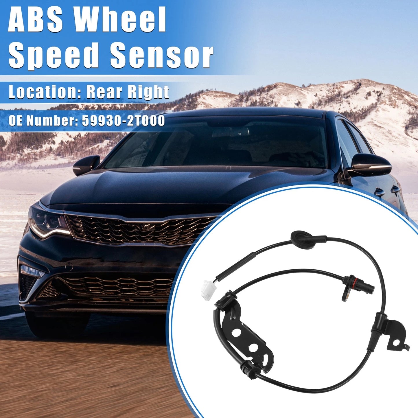 ABS Wheel Speed Sensor for Kia Optima (2011–2015) Rear Right No. 59930-2T000
