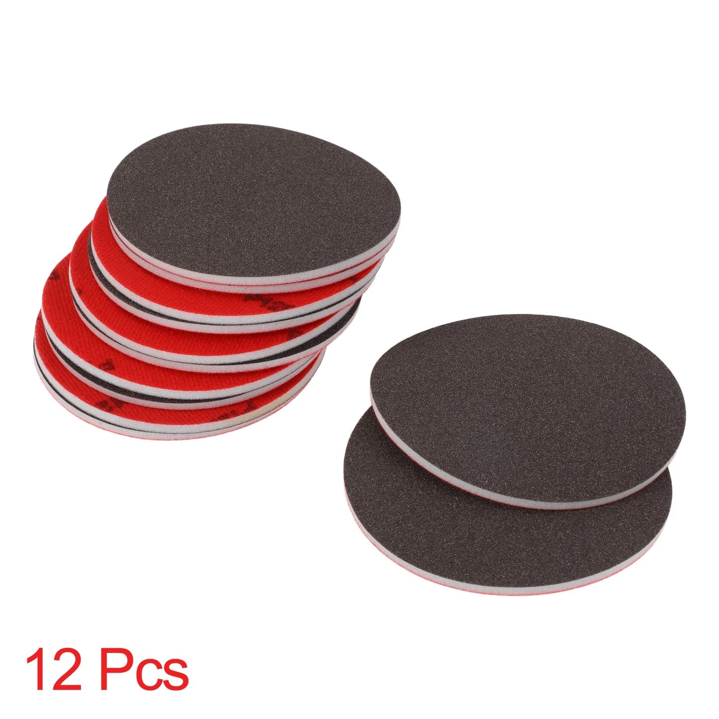 Set of 12 P120 Sanding Sponge Pads 5.91"x5.91" Washable and Reusable