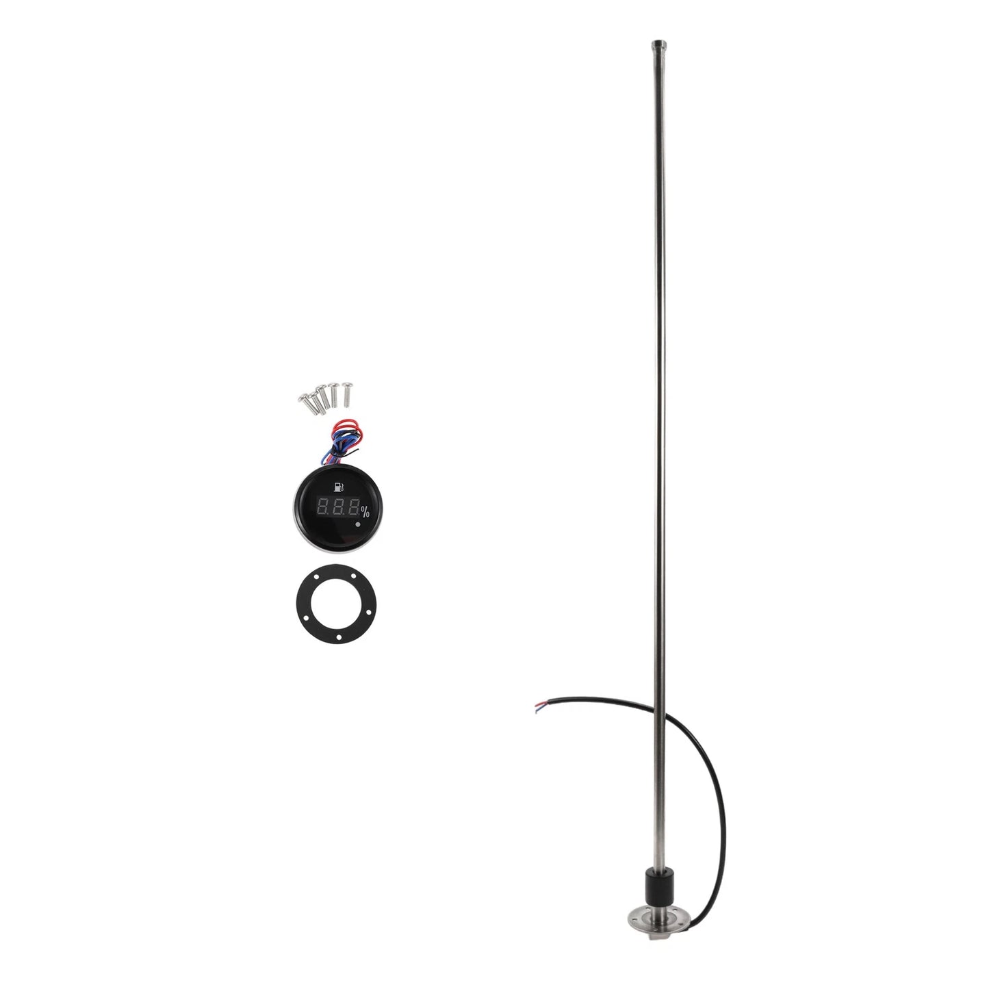 Fuel Sending Unit and Gauge Kit 0-190 Ohm for Boat Car (0-190 Ohm)