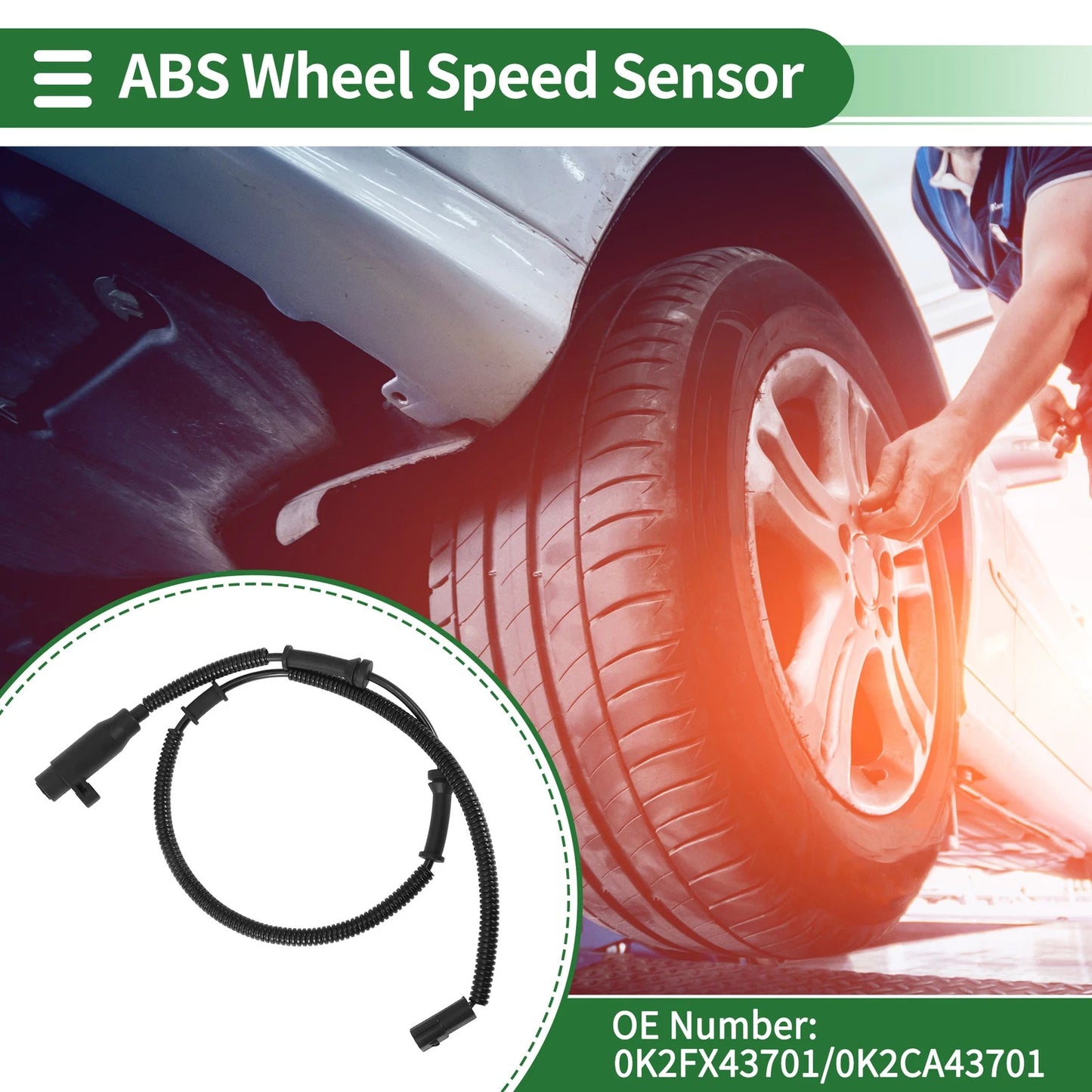 ABS Wheel Speed Sensor for Kia Rondo (2002–2006) 0K2FX43701/0K2CA43701