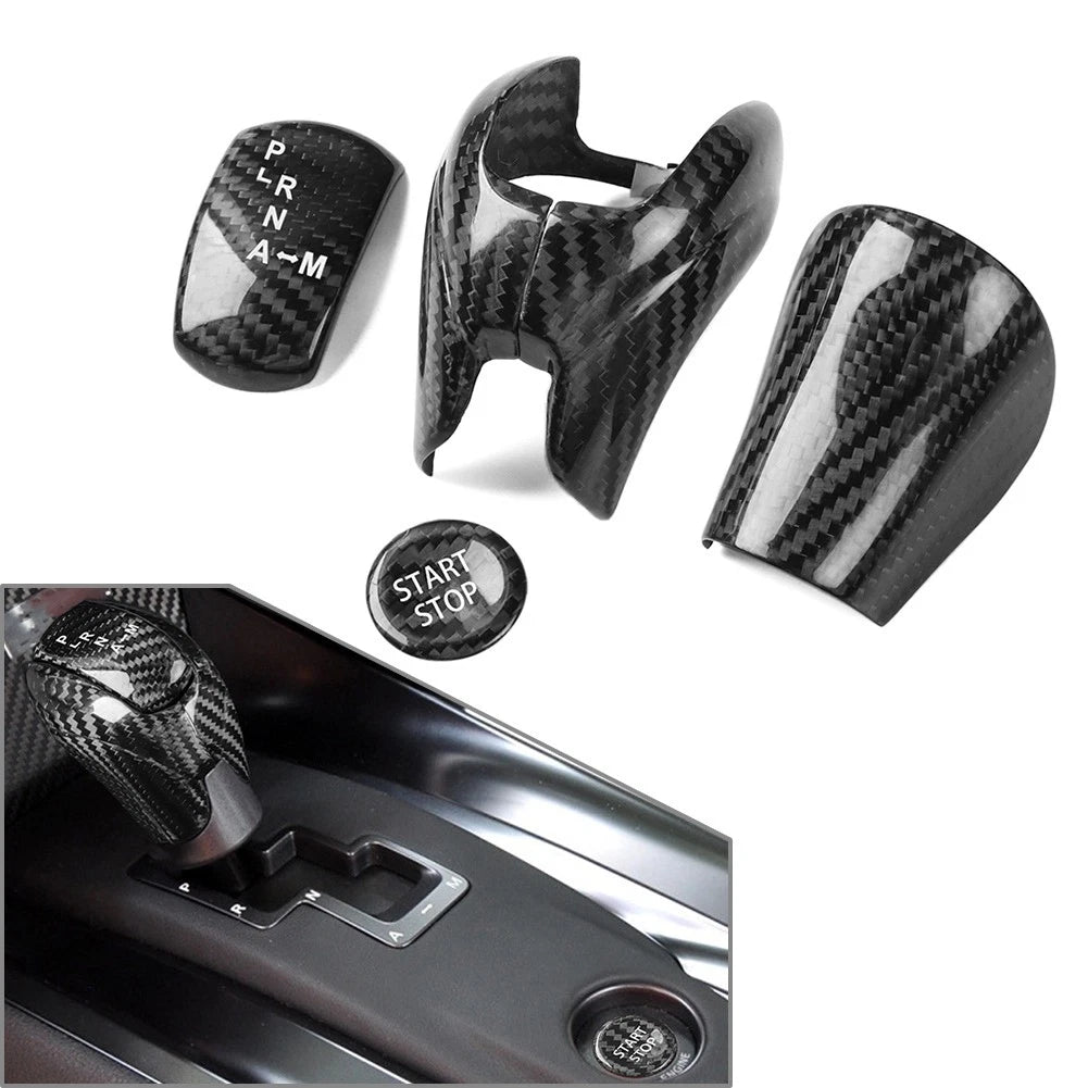 2X Carbon Fiber Side Mirror Cover Caps for Nissan GT-R R35 (2008–2020)