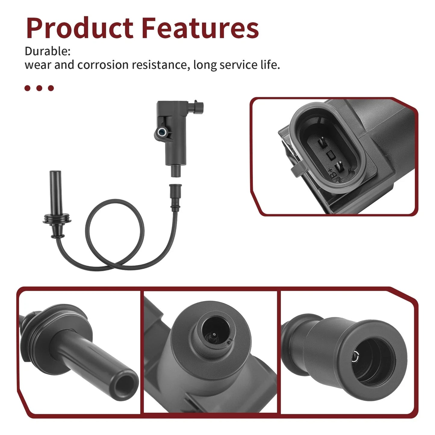 Ignition Coil + Cable Wire + Plug Cap for Hisun UTV Axis