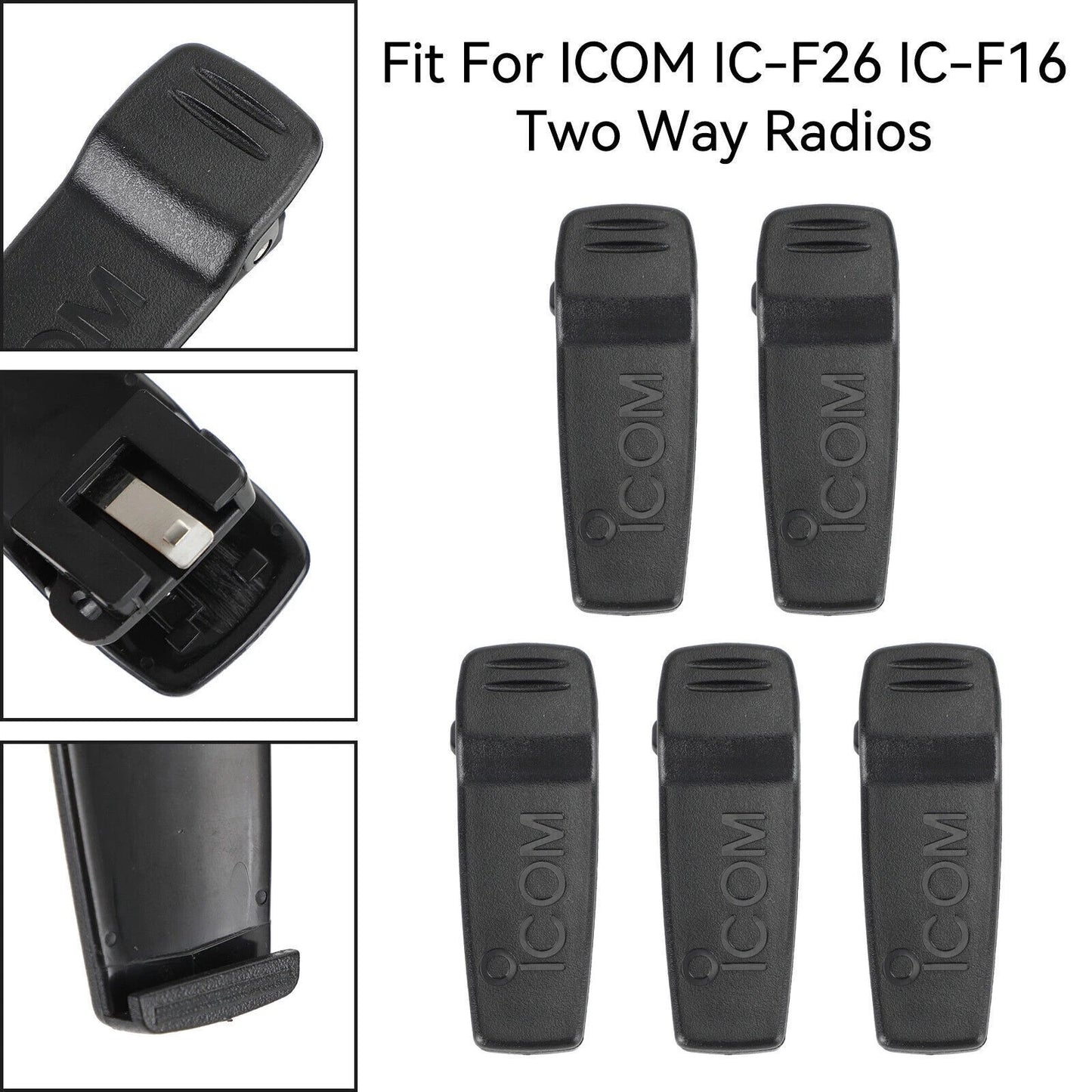 5X belt buckle MB-94 belt clip for ICOM IC-F26 IC-F16 (Walkie Talkie)