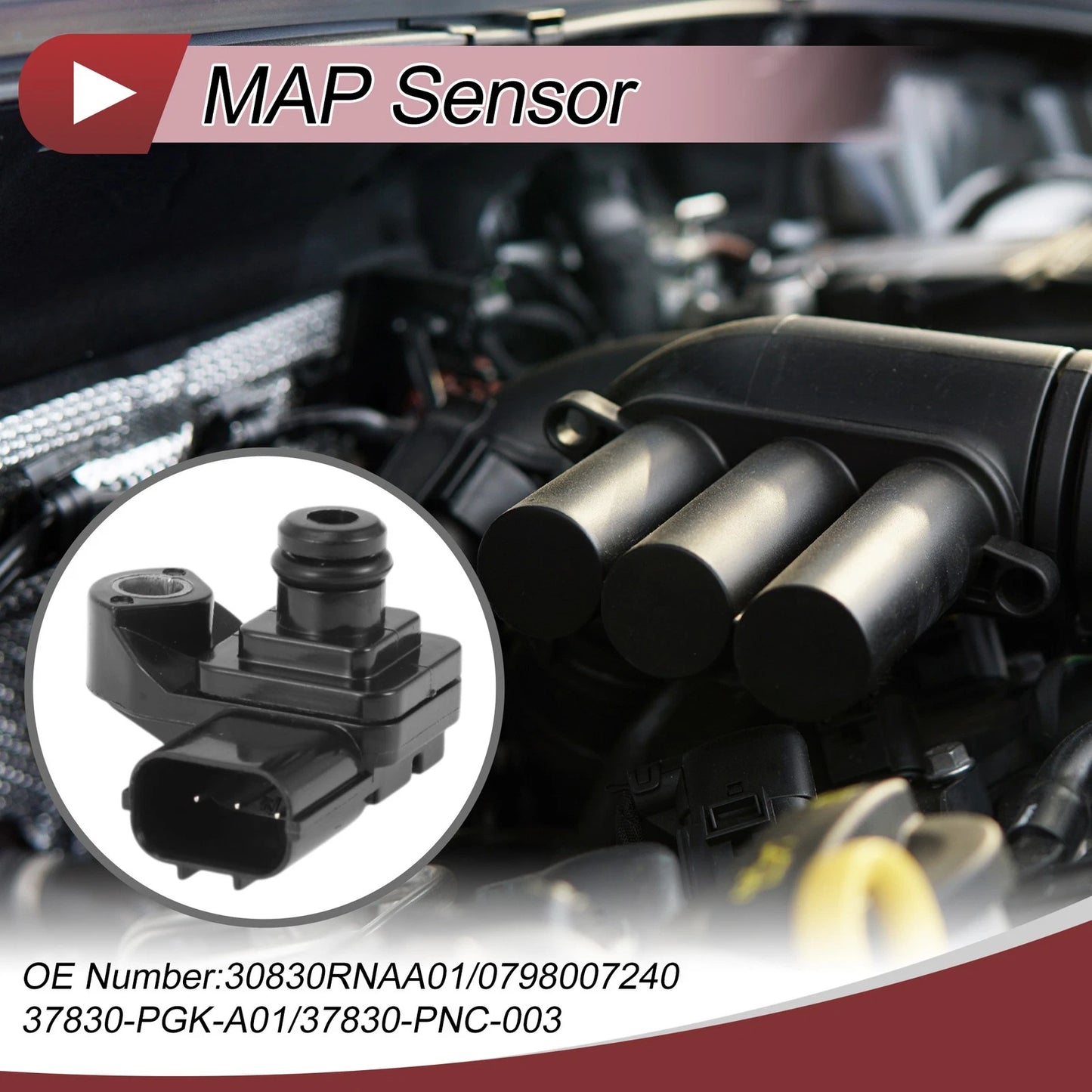 MAP Sensor No. 30830RNAA01 for Honda Accord (2005–2007)