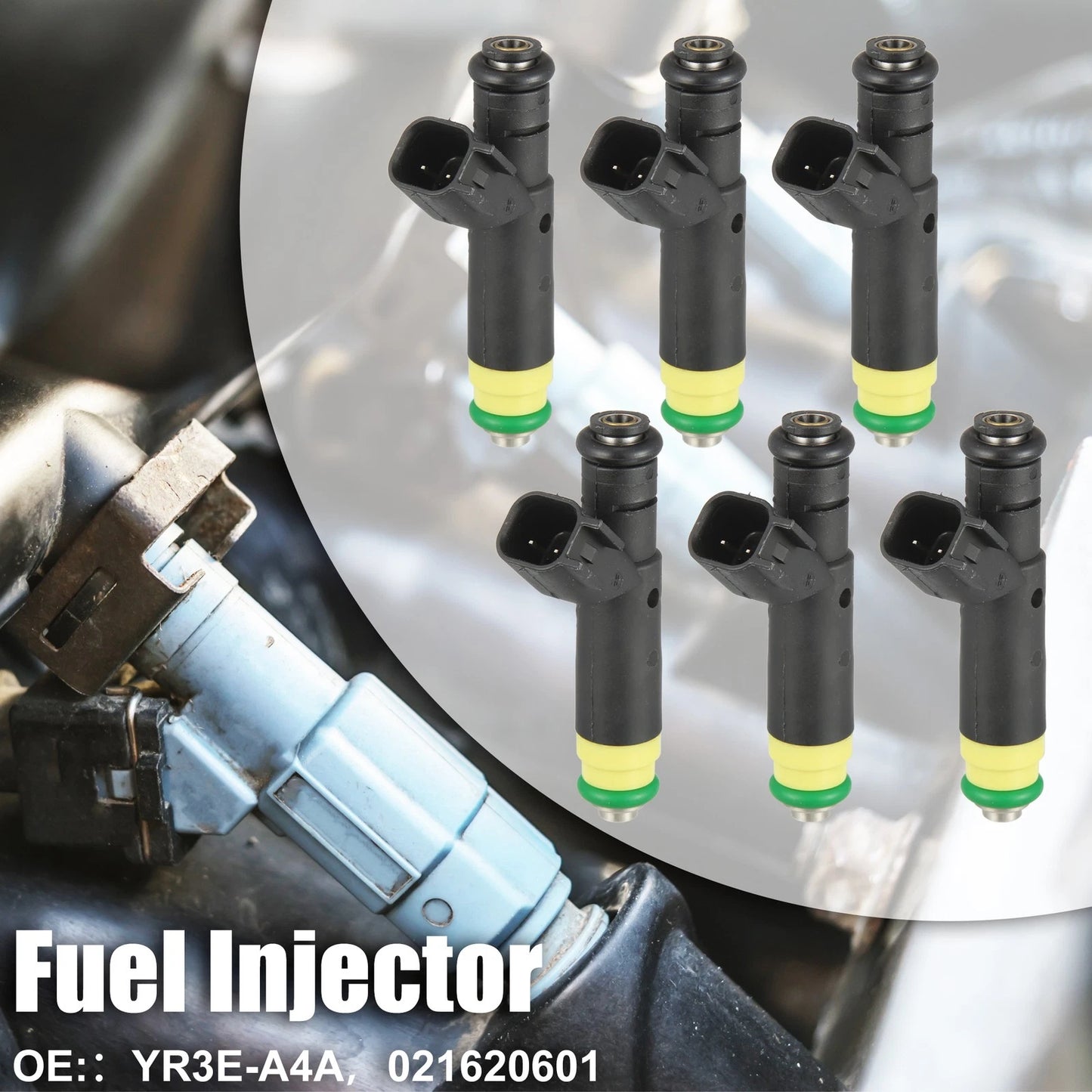 Set of 6 Fuel Injector Nozzles XR3Z9F593AA for Ford F-150 4.2L V6 (1998–2002)