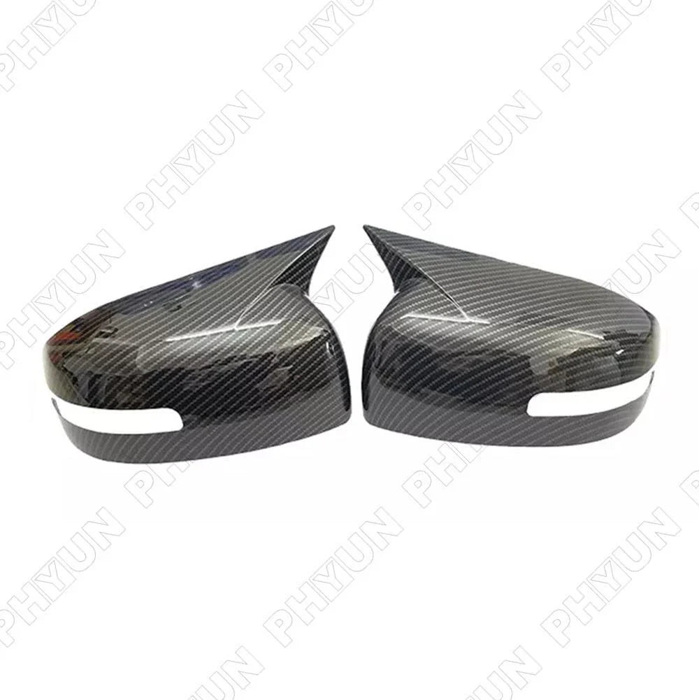 Side View Mirror Covers Carbon Fiber Look for Mitsubishi Lancer EVO (13-16)