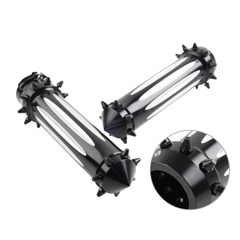 1'' Spikes Motorcycle Front Hand Grips for Harley Touring Dyna Softail