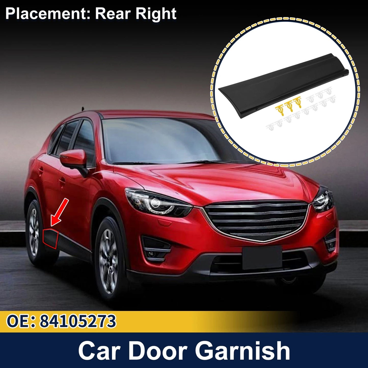 Door Side Lower Trim Garnish No. 84105273 for Chevrolet Equinox (2018–2023)