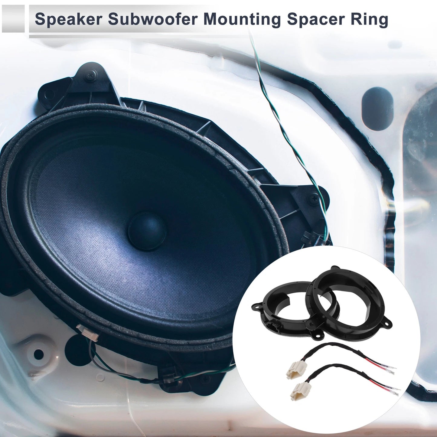 Set of 2 Speaker Spacer Rings for Mazda 6.5" Tweeter