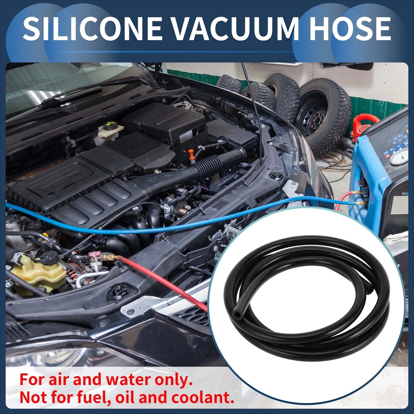 6FT 1/4" Silicone Vacuum Tubing Hose for Ford