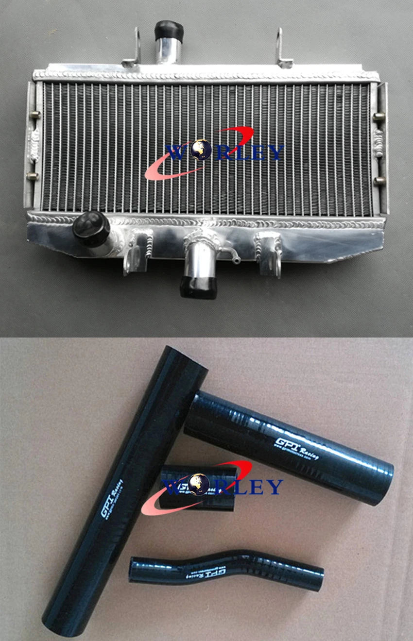 Aluminum Radiator with Black Hose for Suzuki GT750 (1972–1977)
