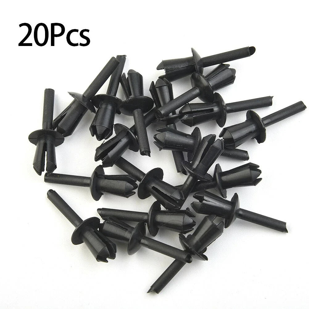 20x Black Rivet Clip Fender Retainer for E12 E28 E30 E34 E36 E39 E46 E60 E6