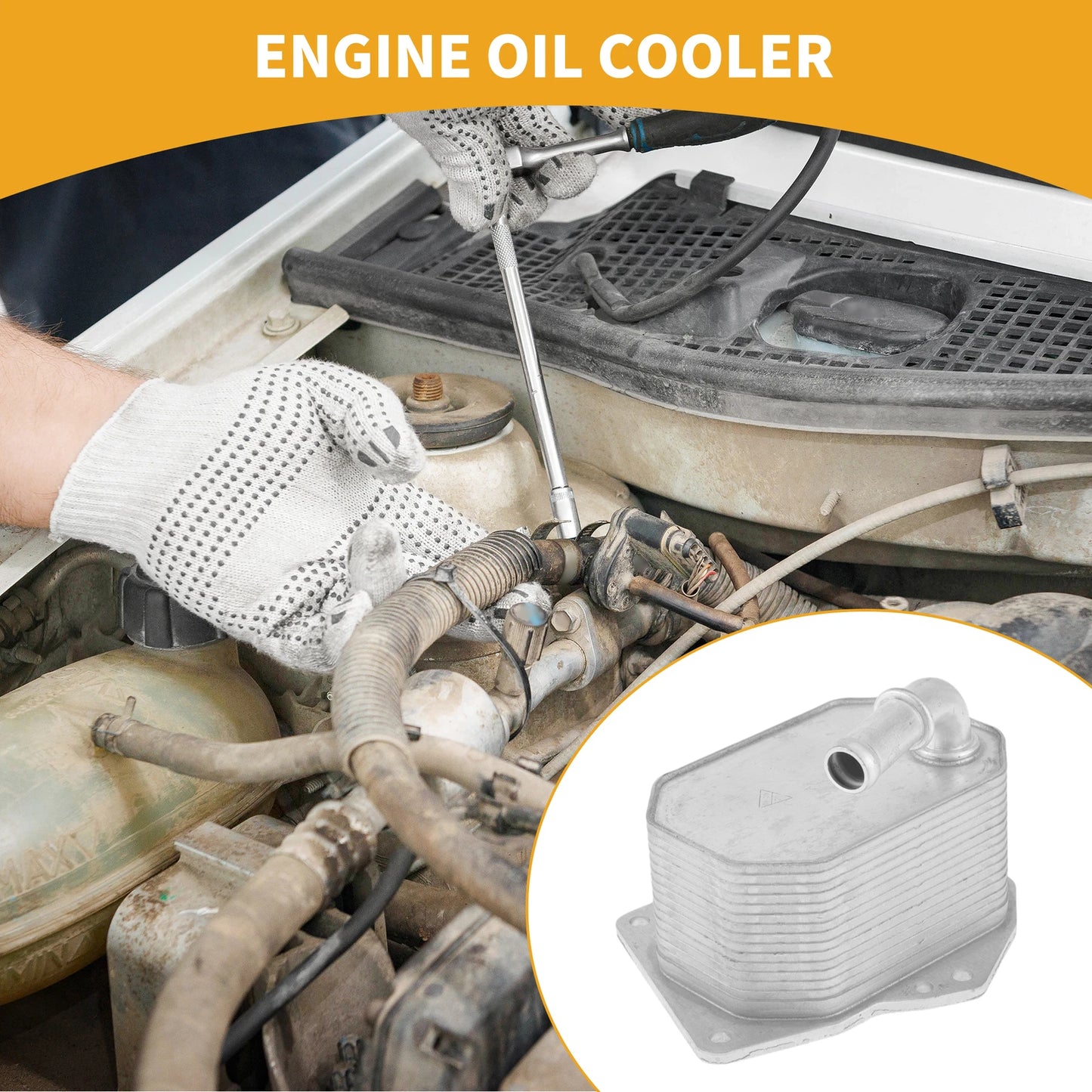 Engine Oil Cooler for Ford Ranger (2005–2024) No.BB3Q6B624EA