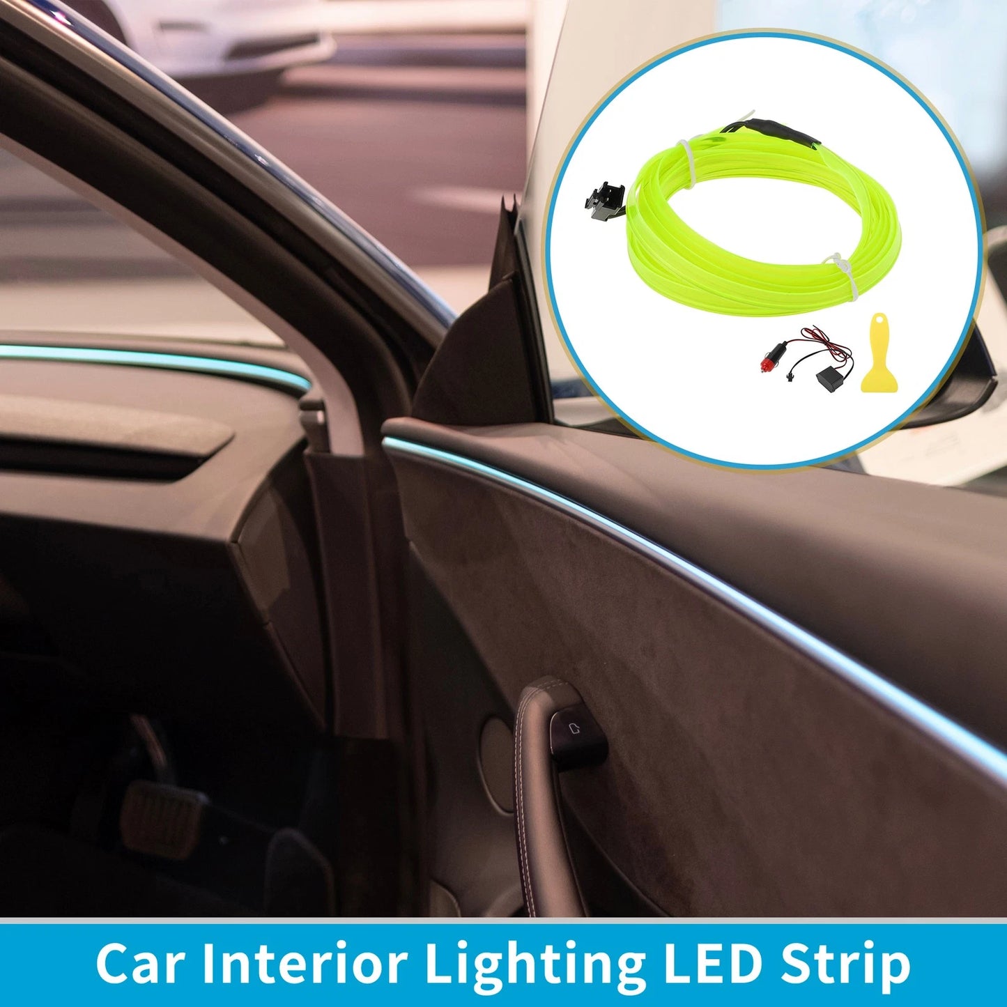 2m LED Strip Car Decoration Lighting for Universal Vehicles (12V)