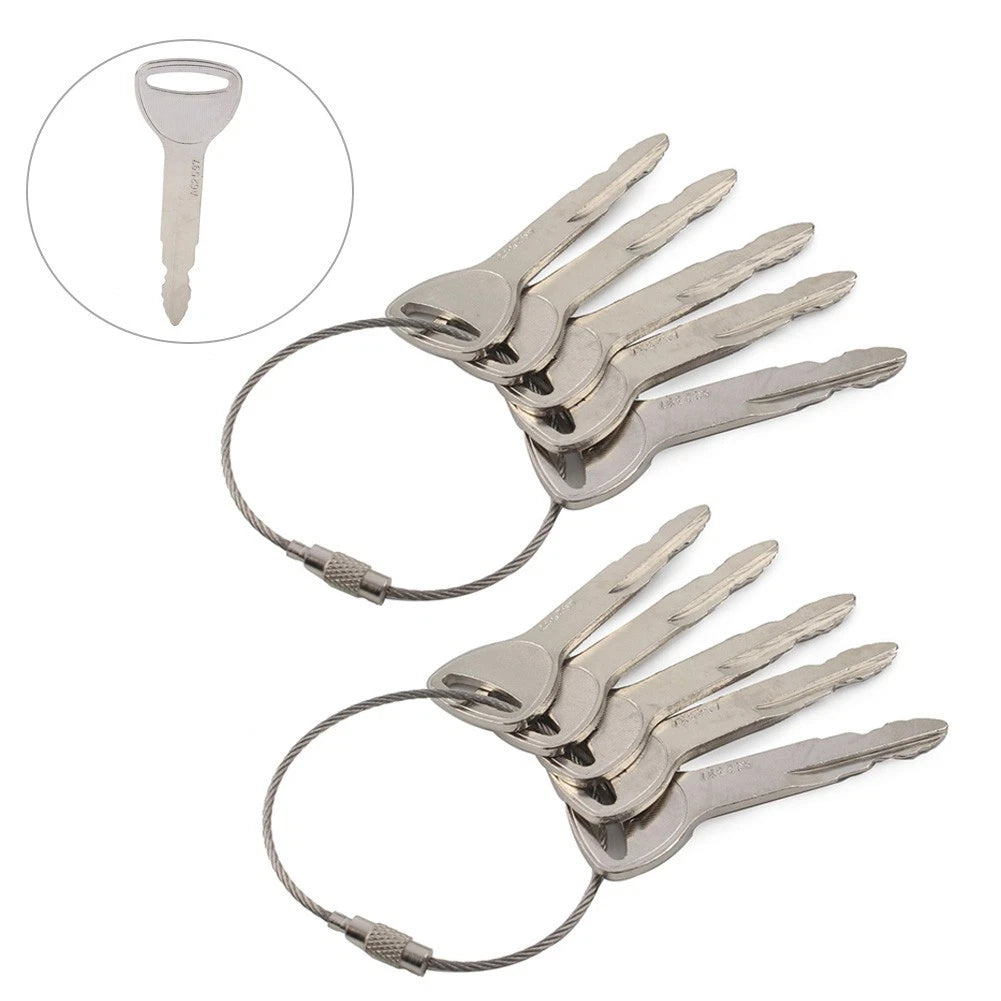 Set of 10 Ignition Keys for Toyota Forklift (57591-23330-71, 162597, A62597)