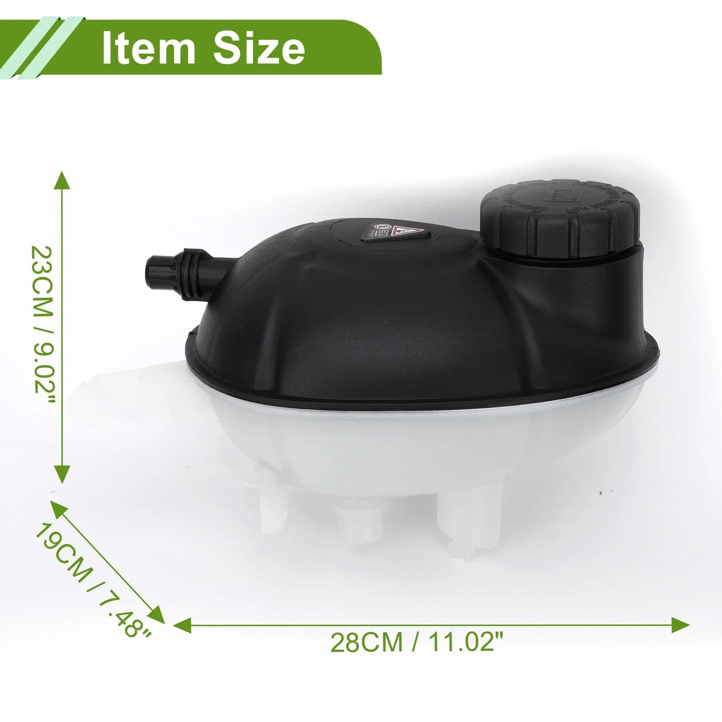 Coolant Expansion Overflow Tank w/ Cap for Mercedes-Benz C300 C43 (2015-2023)