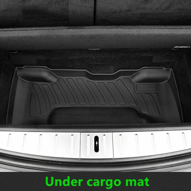 Front Frunk Under Trunk Cargo Mat Liner Box Durable Anti-Skid for Tesla Model X