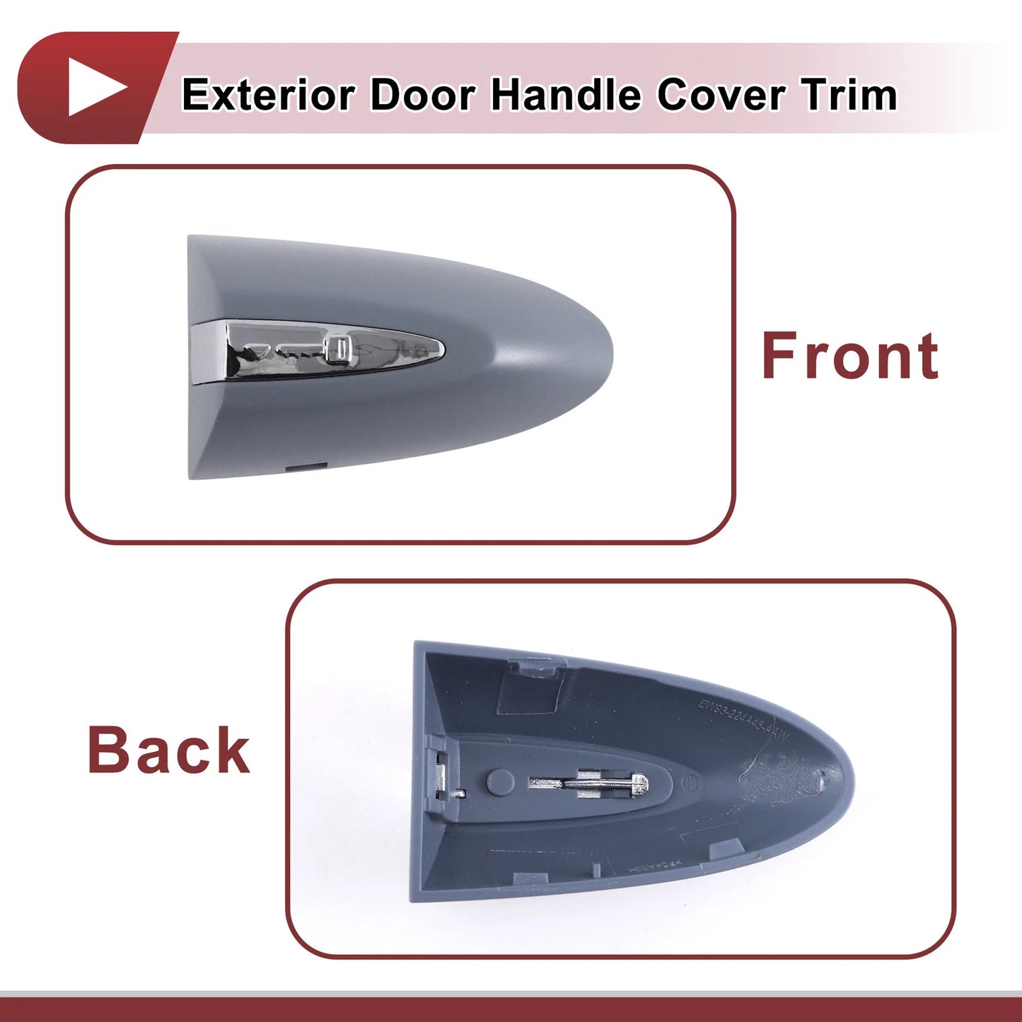 1 Pcs Exterior Trim for Jaguar XJ (2010–2019) No.C2D32290LML Gray