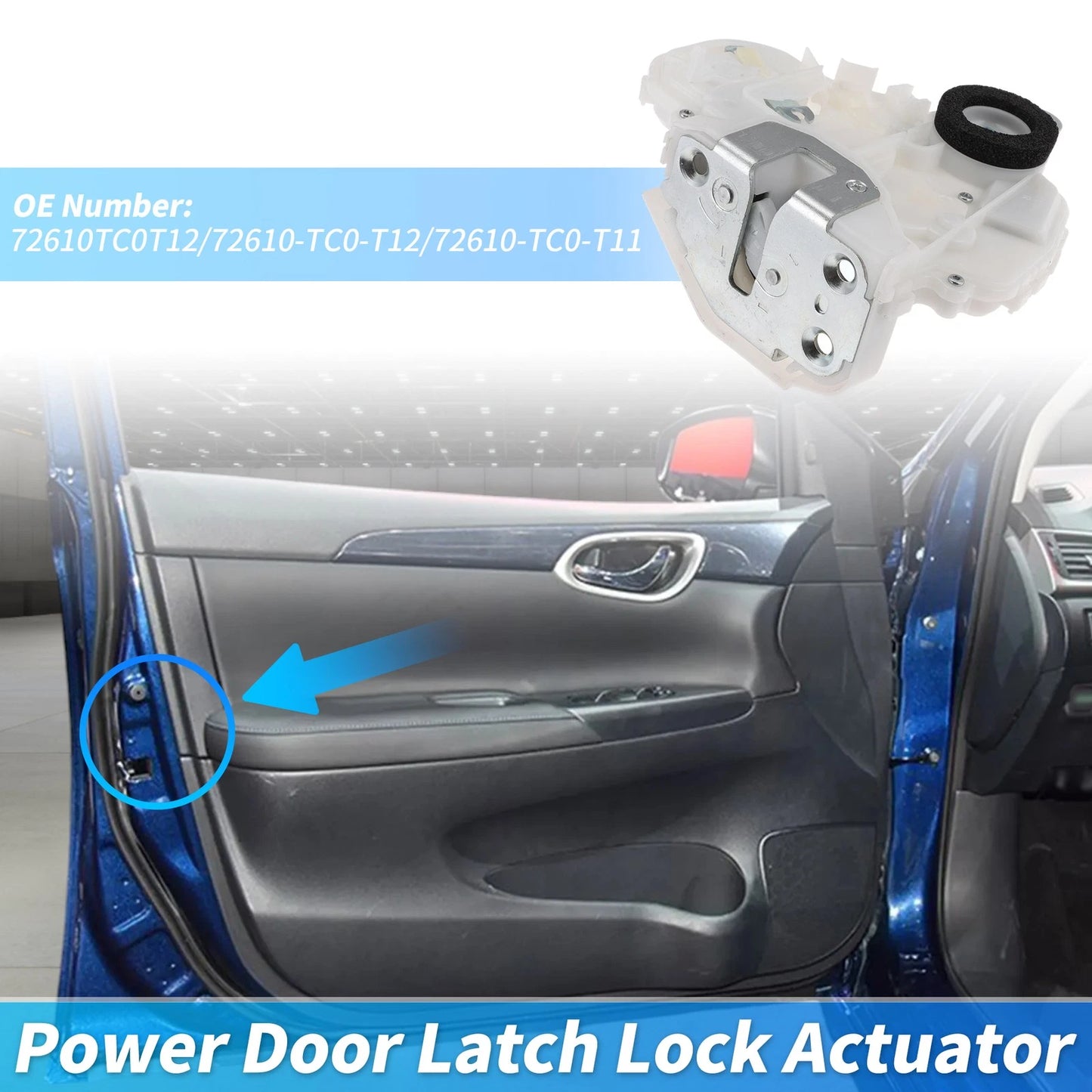 72610TC0T12 Rear Right Power Door Lock Actuator for Honda Accord (2010–2012)