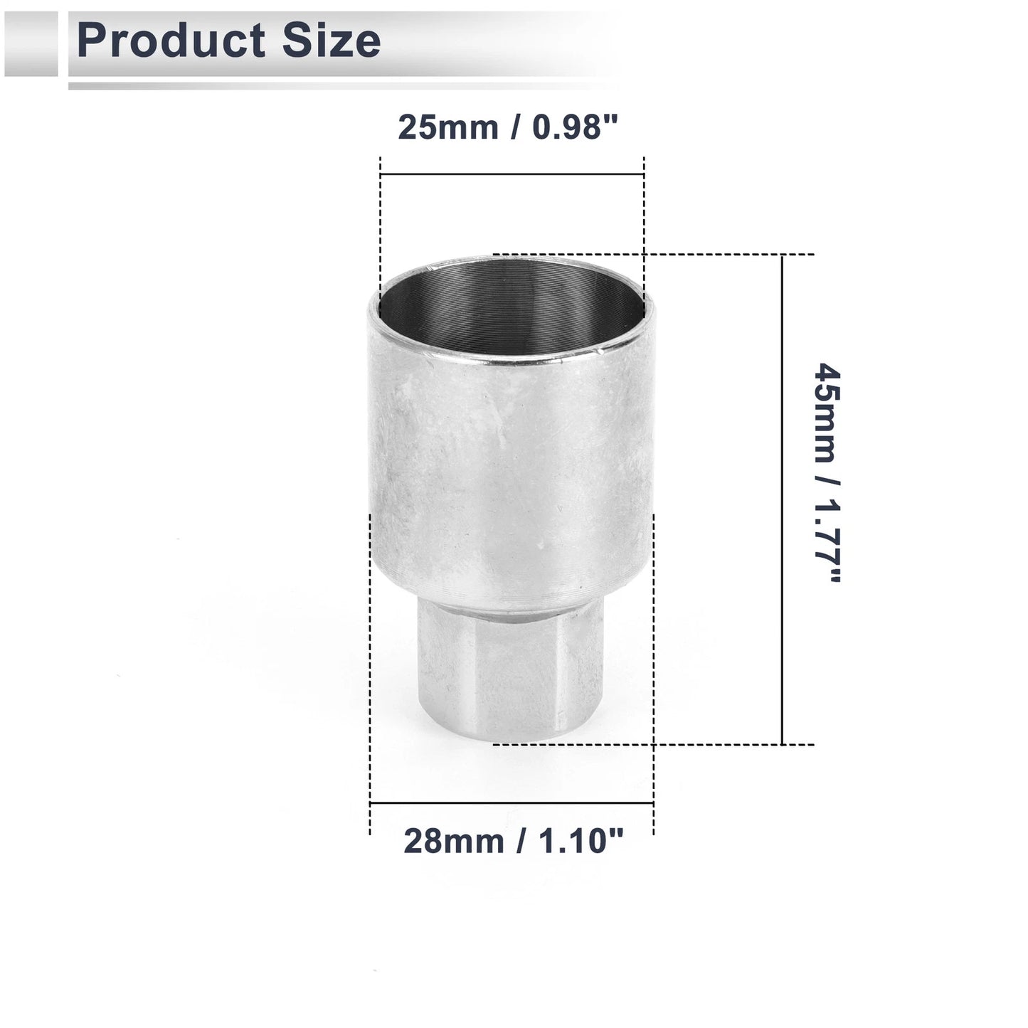 Wheel Lock Lugnut Antitheft Key Socket for Jeep Compass (2007–2023)