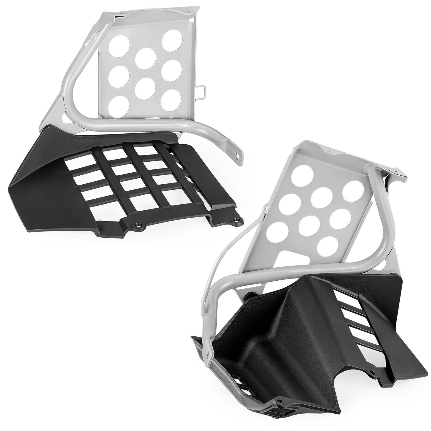 Silver Heel Guards for Yamaha Banshee 350 (1990–2006)