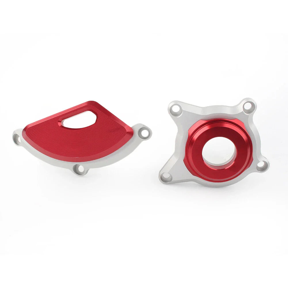 Red Engine Case Protector Cover Set for Kawasaki Z900 (2016-2019)