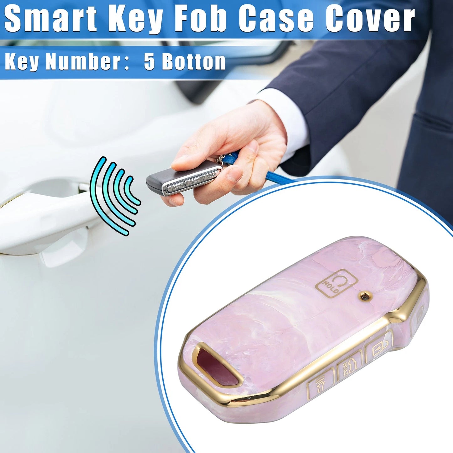 Key Fob Cover for Kia Soul (2020–2022) TPU Protection Pink