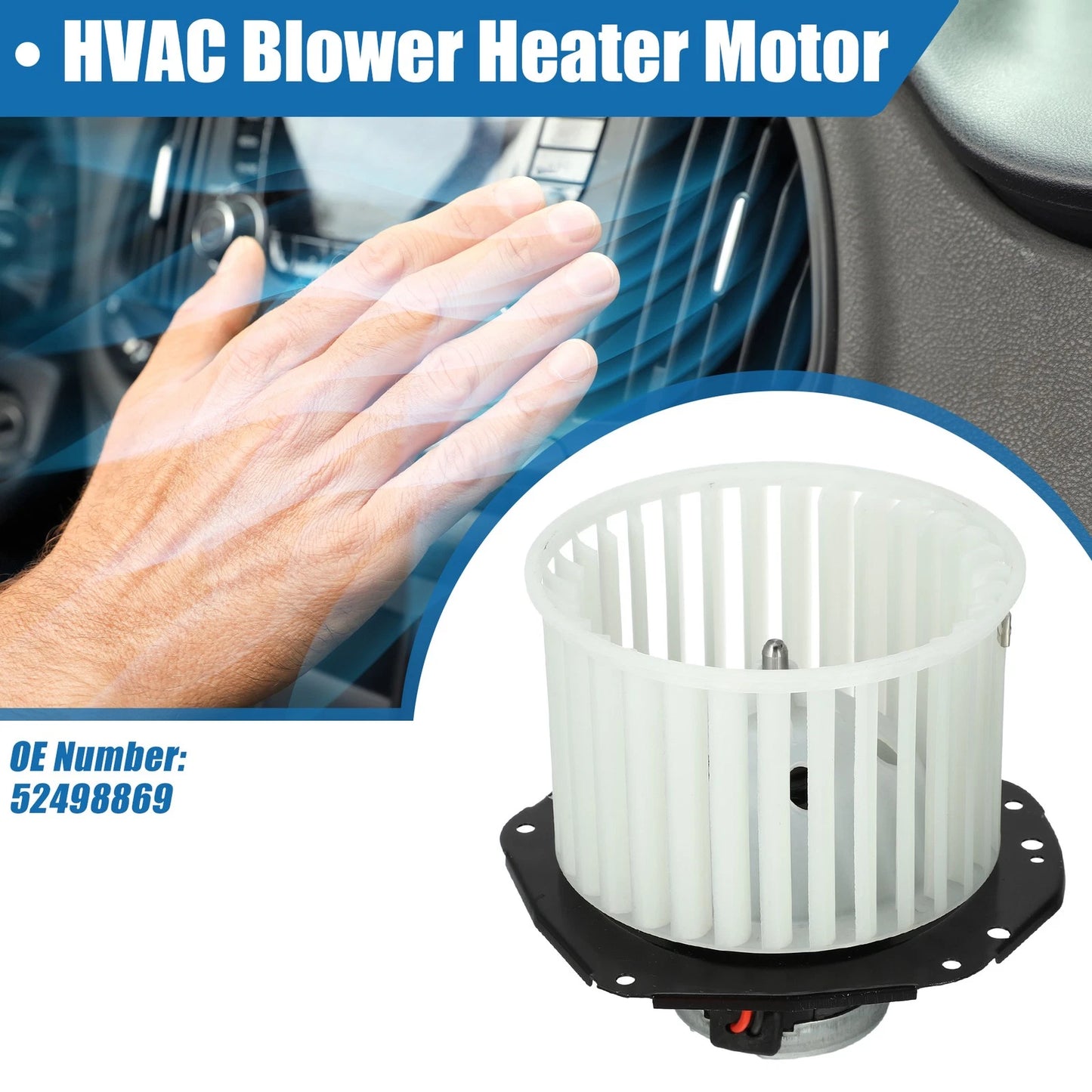 HVAC Heater Blower Motor Fan Assembly No. 52498869 for Chevrolet Blazer (1992–1994)