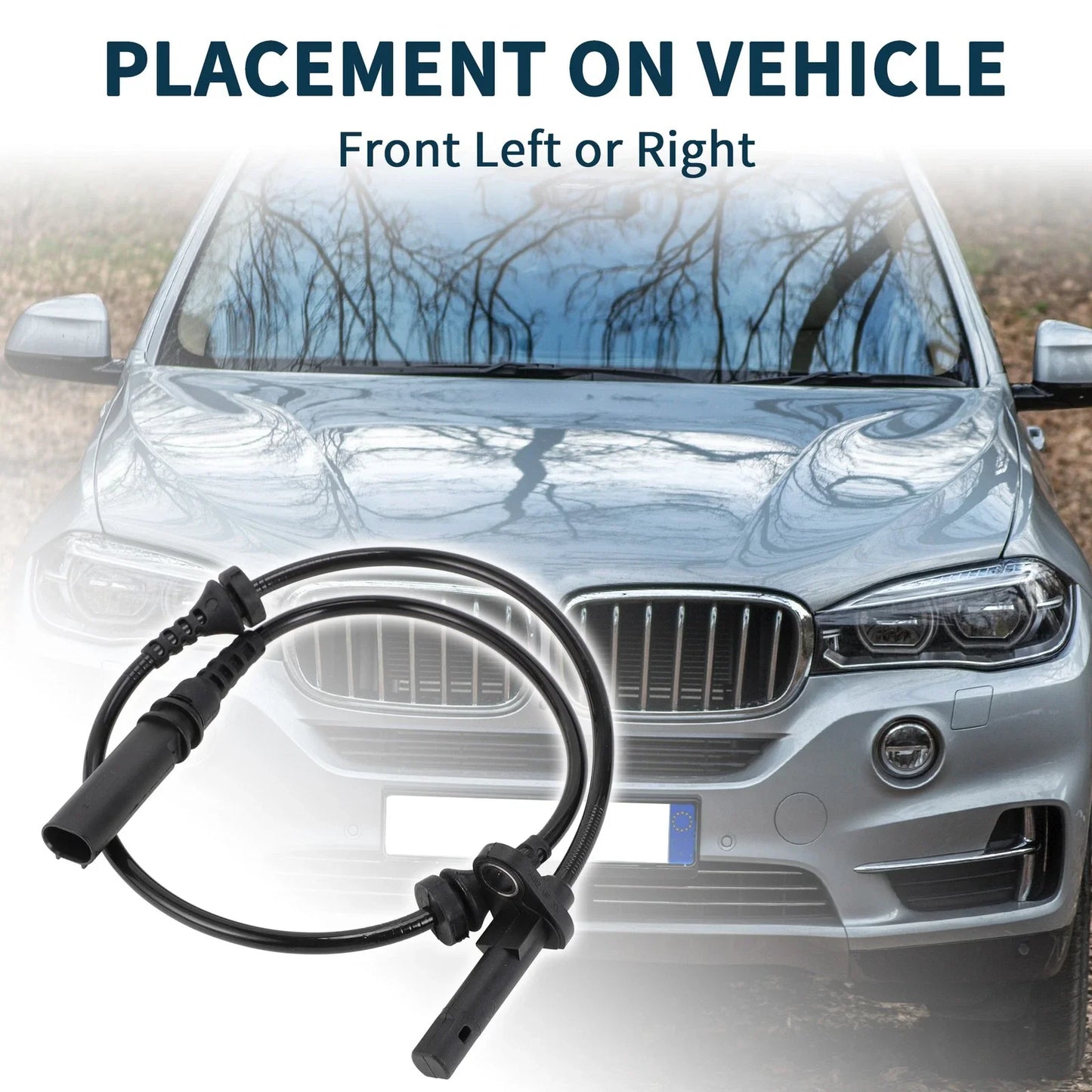 ABS Wheel Speed Sensor Front Left or Right for BMW X5 (2007 - 2018)